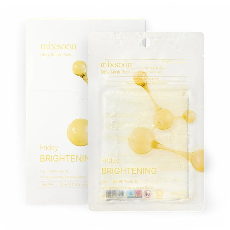 mixsoon Daily Mask Pack 10 Sheets Set - 7 Types Friday Brightening