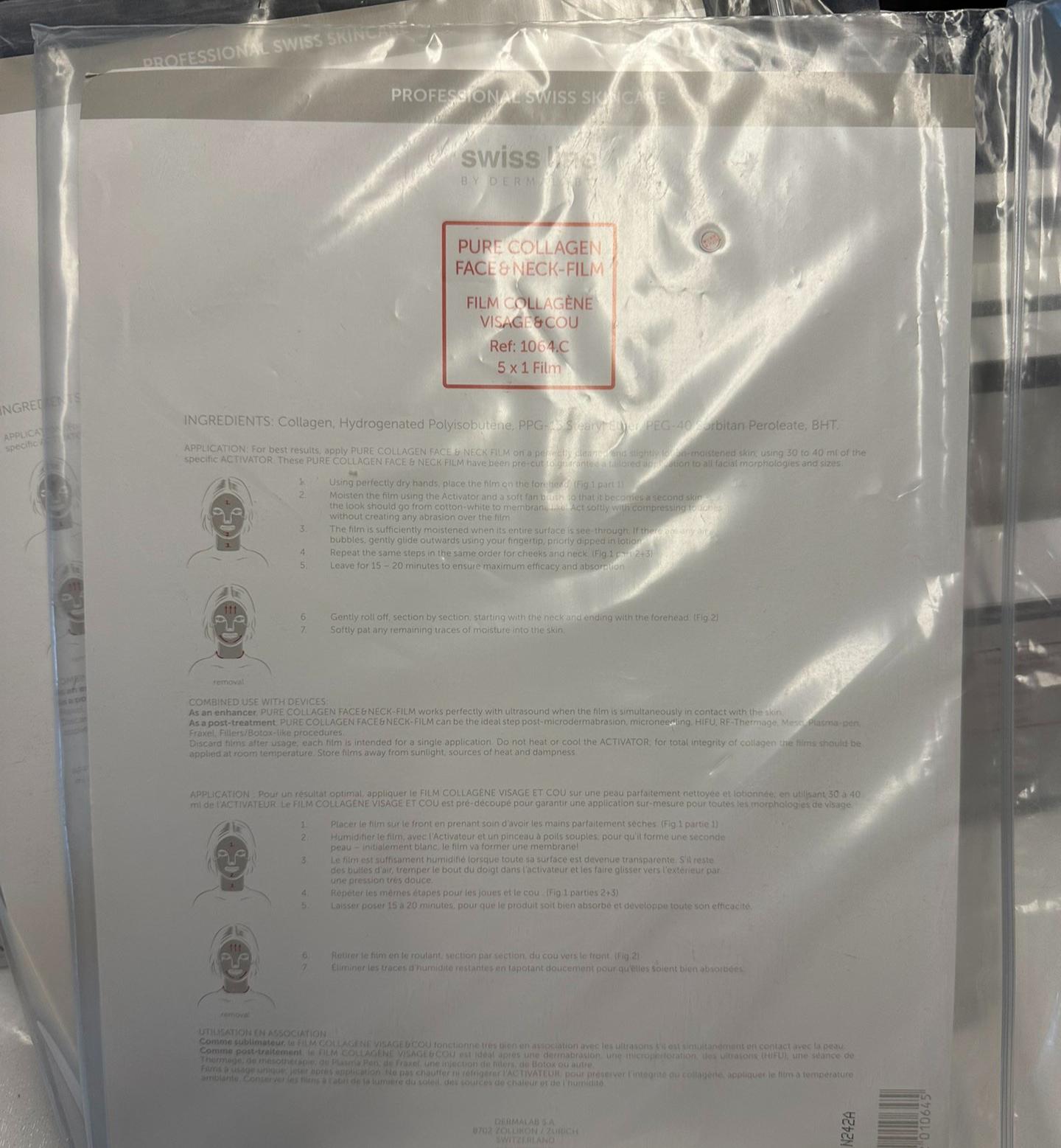 Swissline Pure Collagen Face & Neck Film 5pcs