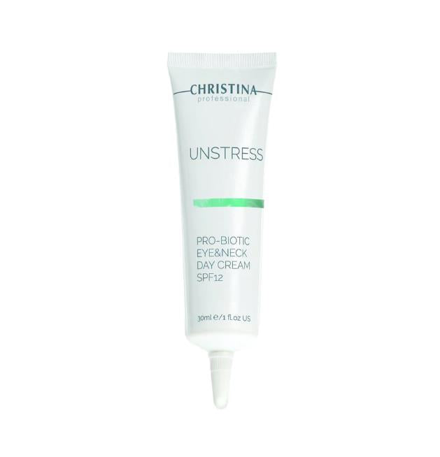 Christina Unstress Pro-Biotic Eye and Neck Day Cream SPF12 30ml