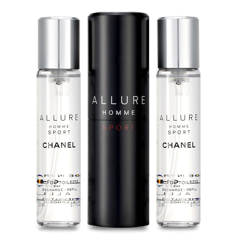 Chanel Allure Homme Sport Edt Travel Spray (With Two Refills) 3x20ml