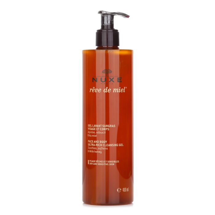 Nuxe Reve De Miel Face &amp; Body Ultra-Rich Cleansing Gel (Dry &amp; Sensitive Skin) 400ml