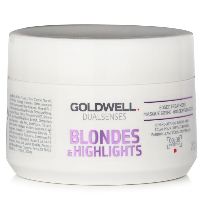 Goldwell Dual Senses Blondes &amp; Highlights 60SEC Treatment (Luminosity For Blonde Hair) 200ml
