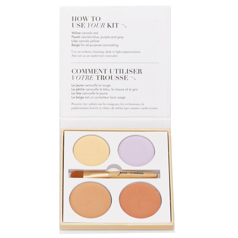Jane Iredale Corrective Colors Kit (4x Concealer + 1x Applicator) 9.9g