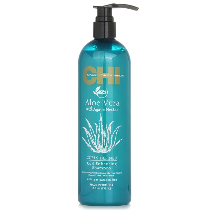 CHI Aloe Vera with Agave Nectar Curls Defined Curl Enhancing Shampoo 739ml