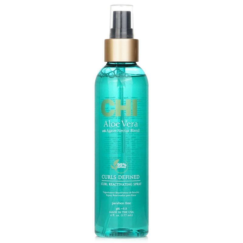 CHI Aloe Vera with Agave Nectar Curls Defined Curl Reactivating Spray 177ml