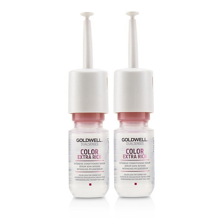 Goldwell Dual Senses Color Extra Rich Intensive Conditioning Serum (Color Lock For Coarse Hair) 12x18ml