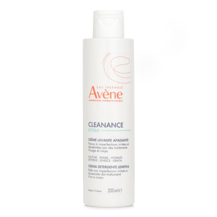 Avene Cleanance HYDRA Soothing Cleansing Cream - For Blemish-Prone Skin Left Dry &amp; Irritated by Treatments 200ml