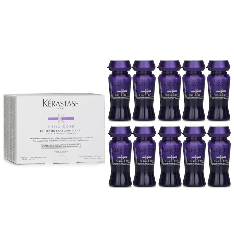 Kerastase Fusio-Dose Concentre H.A Ultra-Violet (For Lightened, Highlighted Cool Blonde Hair) 10x12ml