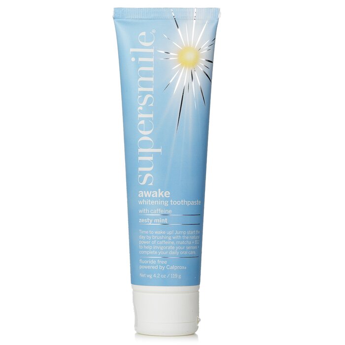 Supersmile Awake Whitening Toothpaste With Caffeine - Zesty Mint (Fluoride Free) 119g