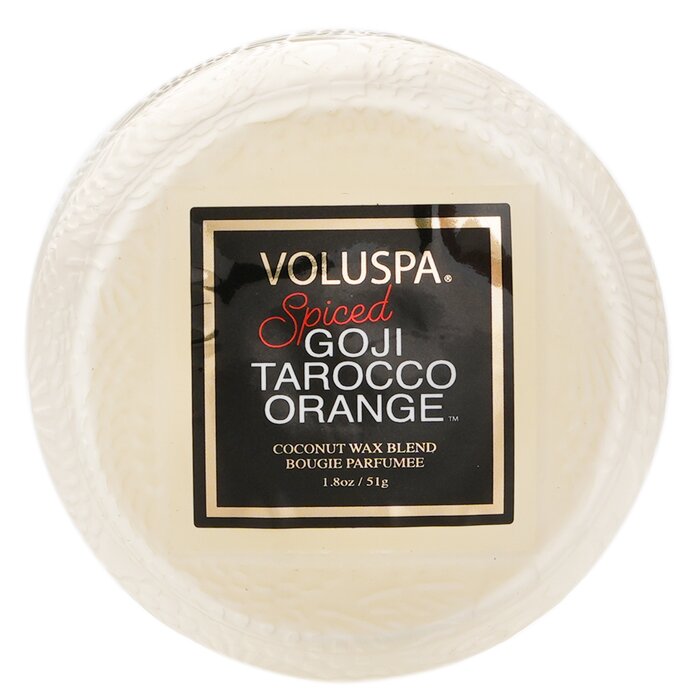 Voluspa Macaron Candle - Spiced Goji Tarocco Orange 51g