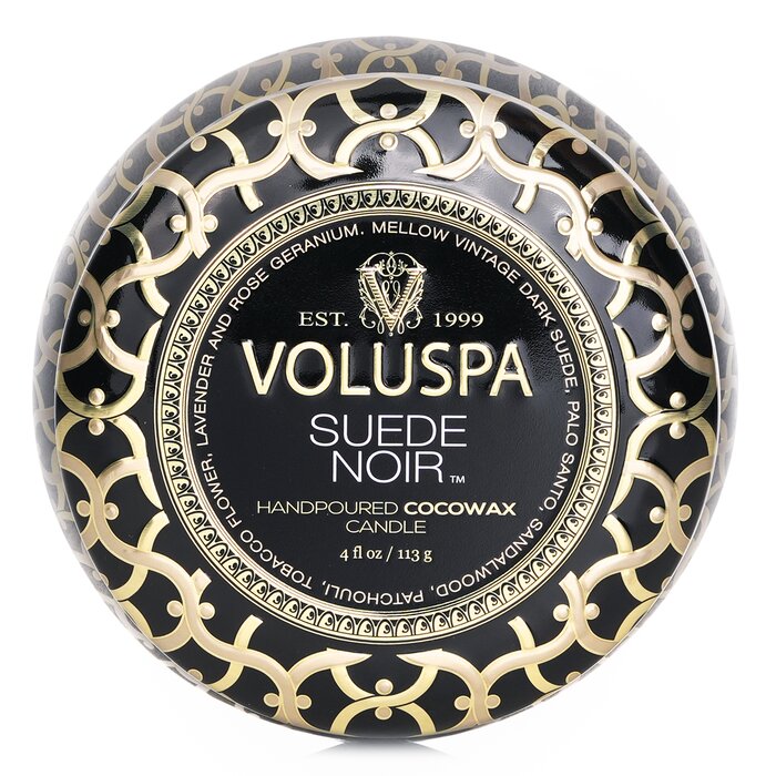 Voluspa Mini Tin Candle - Suede Noir 113g