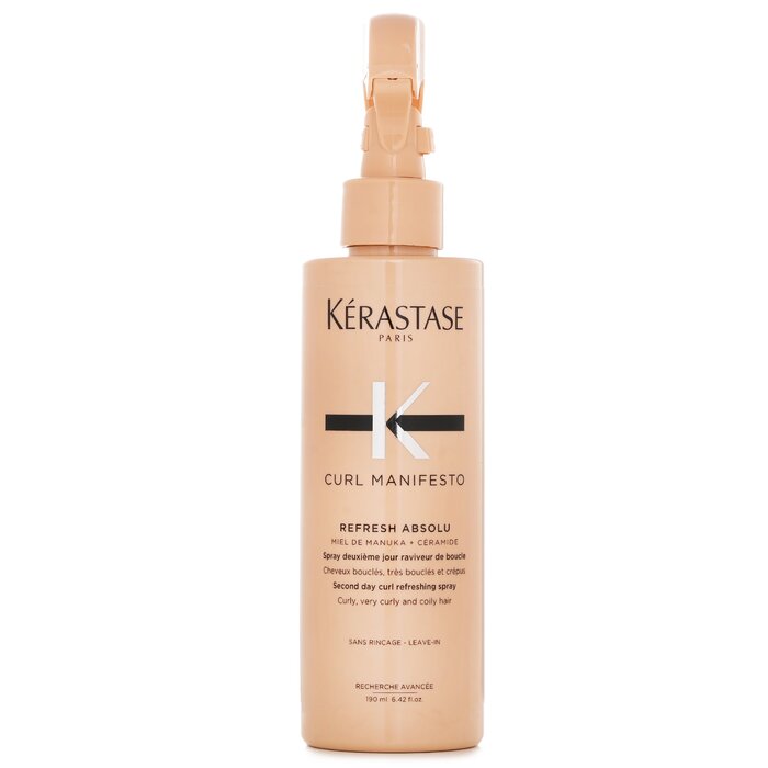 Kerastase Curl Manifesto Refresh Absolu Second Day Curl Refreshing Spray (For Curly, Very Curly &amp; Coily Hair) 190ml