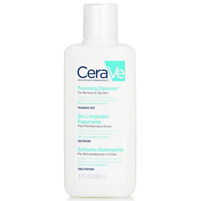 CeraVe Foaming Facial Cleanser for Normal to Oily Skin 88ml