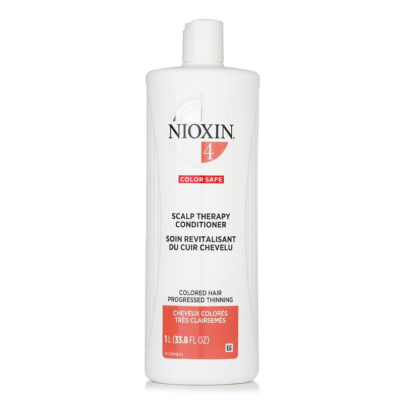 Nioxin Density System 4 Scalp Therapy Conditioner (Colored Hair, Progressed Thinning, Color Safe) 1000ml