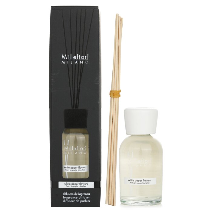 Millefiori Natural Fragrance Diffuser - WHITE PAPER FLOWERS 250ml
