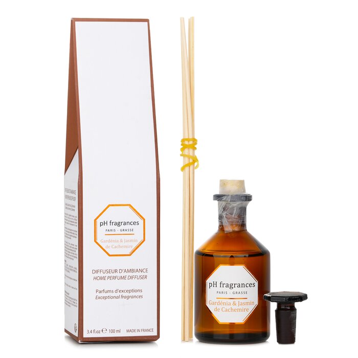 pH fragrances Home Perfume Diffuser Gardenia &amp; Jasmin de Cachemire 100ml
