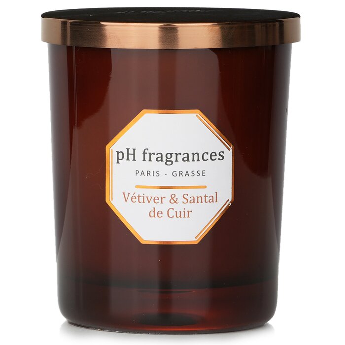 pH fragrances Scented Candle - Vetiver &amp; Santal De Cuir 180g