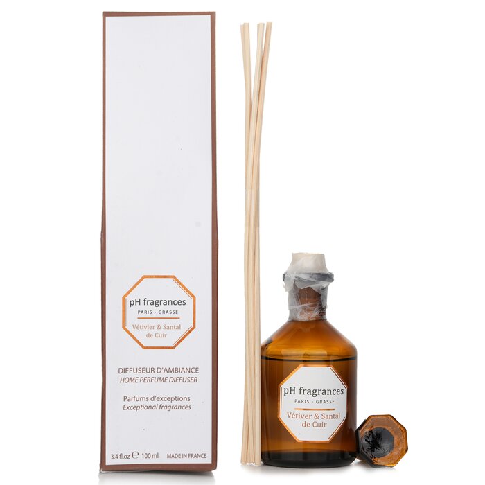 pH fragrances Home Perfume Diffuser Vetiver &amp; Sandal Of Leather 100ml