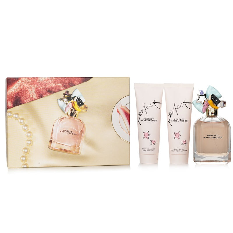 Marc Jacobs Perfect Coffret: Eau De Parfum Spray 100ml + Body Lotion 75ml + Shower Gel 75ml 3pcs