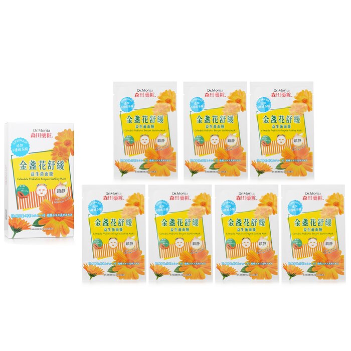 Dr. Morita Calendula Probiotics Enzyme Soothing Mask 7Pcs