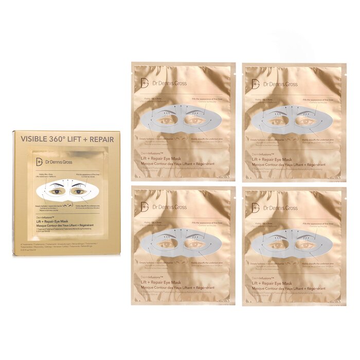 Dr Dennis Gross DermInfusions Lift + Repair Eye Mask 4PCS