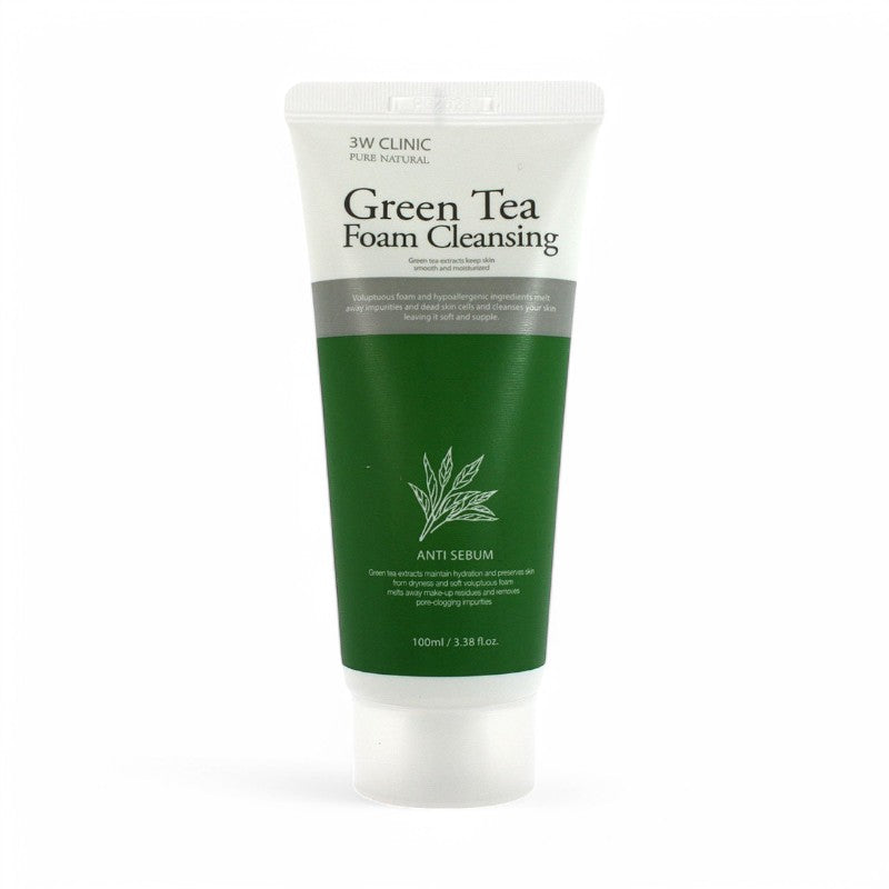3W Clinic Cleansing Foam Green Tea - 100ml