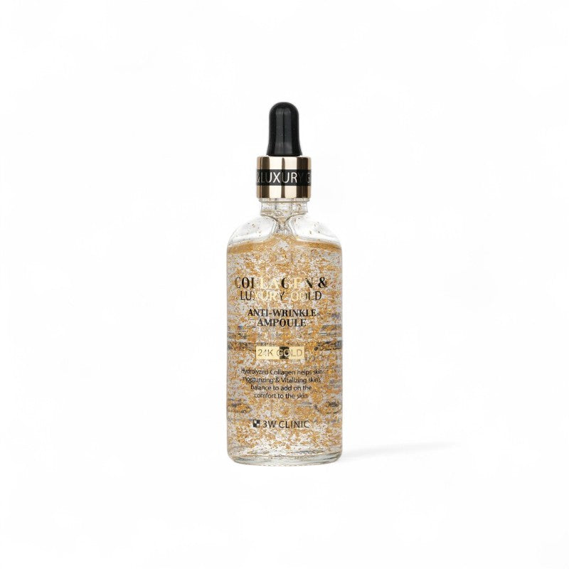 3W Clinic Collagen &amp; Luxury Gold Anti-Wrinkle Ampoule 620964 100ml/3.38oz