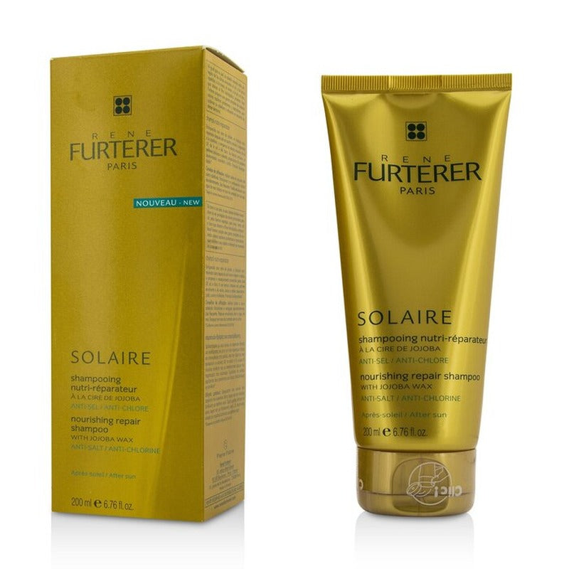 Rene Furterer Solaire Nourishing Repair Shampoo with Jojoba Wax - After Sun 200ml / 6.76oz