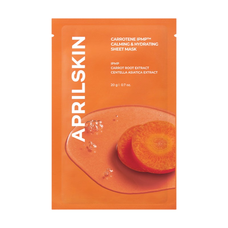 APRILSKIN Carrotene IPMP Calming &amp; Hydrating Sheet Mask 20g x 1 Sheet