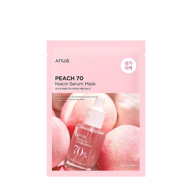 Anua Peach 70 Niacin Serum Mask 25ml x 1 sheet