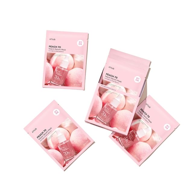 Anua Peach 70 Niacin Serum Mask Set 25ml x 10 sheets