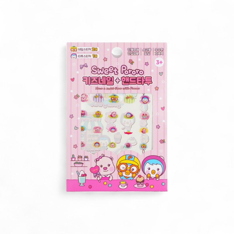 April Korea Pororo Nail + Hand Tattoo - 