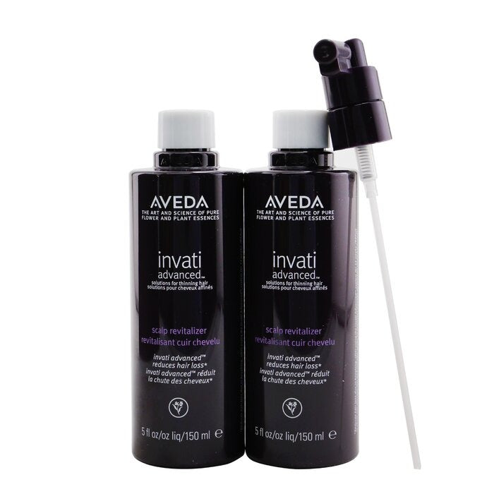 Aveda Invati Advanced Scalp Revitalizer - Solutions For Thinning Hair (2 Refills + Pump) AMFX 2x150ml