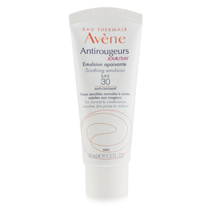 Avene Antirougeurs DAY Soothing Emulsion SPF 30 - For Normal to Combination Sensitive Skin Prone to Redness 20352 40ml/1.3oz