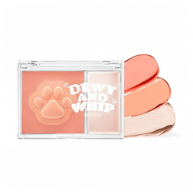 BLACK ROUGE Dewy Whip Cheek And Beam - 3 Colors DW03 Tangerine