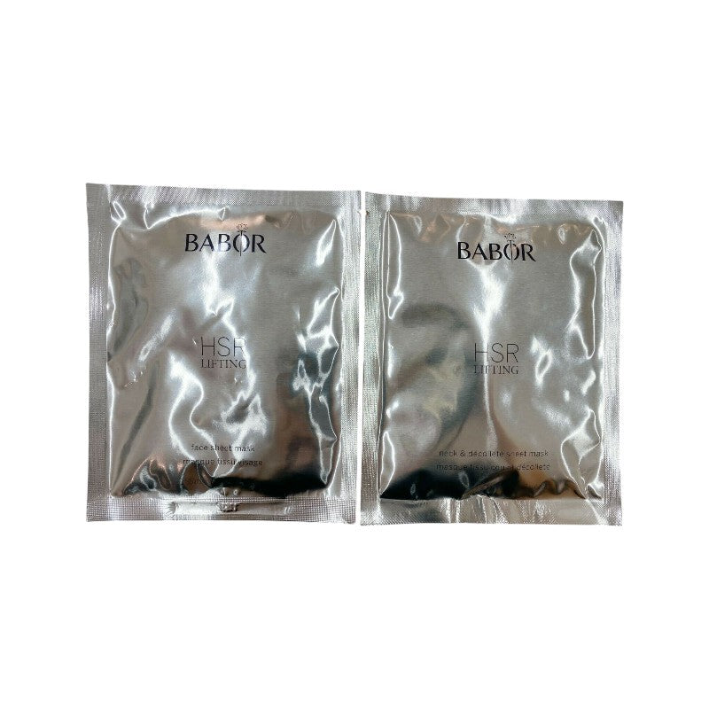 Babor HSR Lifting Sheet Mask for Face + Neck/ Décolleté (2 Masksin Set) 10sets