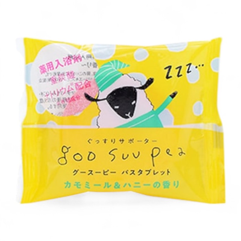 CHARLEY Goo Suu Pea Bicarbonate Bath Tablet Chamomile & Honey - 40g