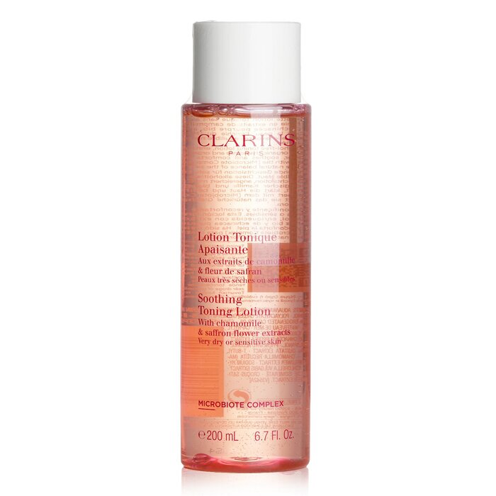 Clarins Soothing Toning Lotion with Chamomile &amp; Saffron Flower Extracts - Very Dry or Sensitive Skin  200ml/6.7oz (Parallel Import)