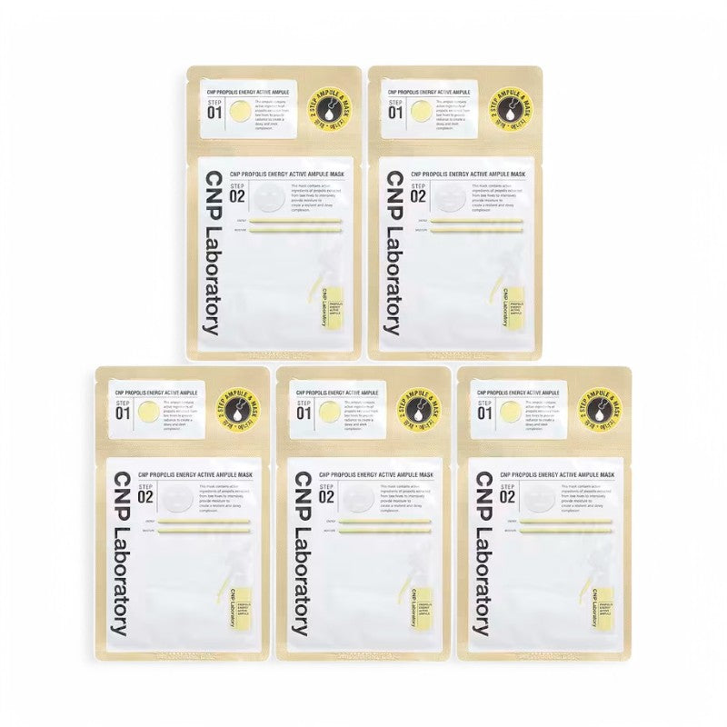 CNP Laboratory Propolis Energy Ampule 2-Step Mask Set 5 sheets