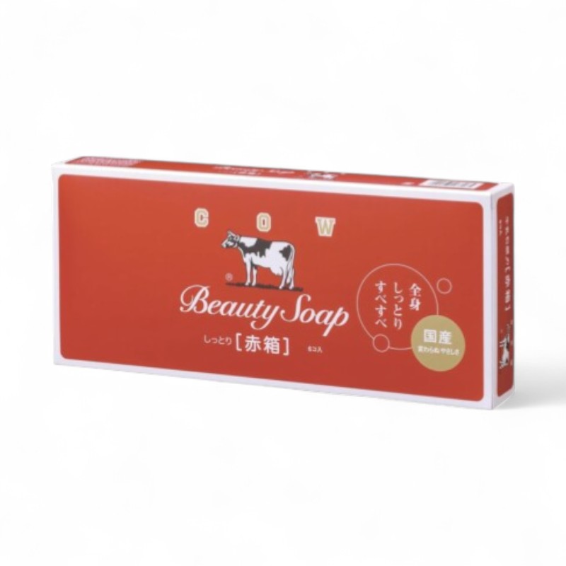 Cow Brand Soap Beauty Soap Moisture Rose - 90g x 6