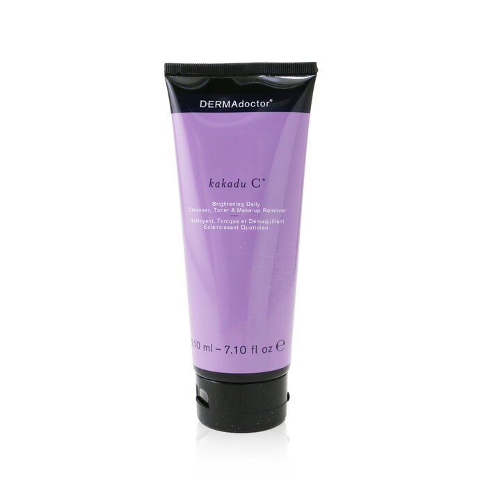DERMAdoctor Kakadu C Brightening Daily Cleanser, Toner & Makeup Remover (Tube) 00639/20292-7 210ml/7.1oz