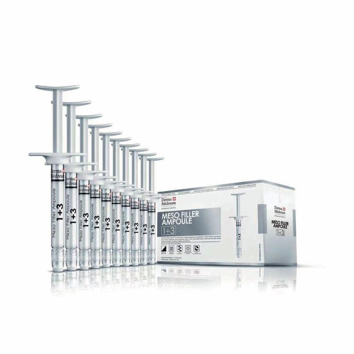 Derma Medream Meso Filler Ampoule  ( Moisturising, Whitening, Pore Minimizing)  e2.8ml Bottle/10 Bottles per Box