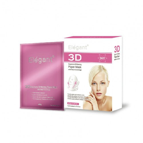 Elegant 3D Supreme Whitening Paper Mask 60g x 5Pcs
