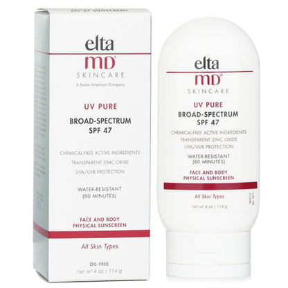 Elta MD UV Pure Water-Resistant Face &amp; Body Physical Sunscreen SPF 47 2582 114g / 4oz