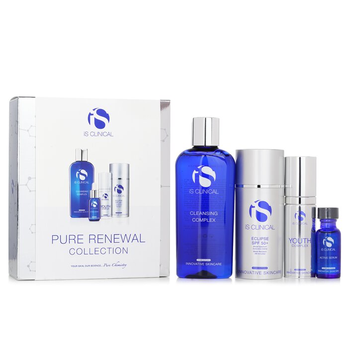 IS CLINICAL Pure Renewal Collection: Cleansing Complex 180ml + Active Serum 15ml + Youth Complex 30g + Eclipse SPF 50 100g 11255 4pcs