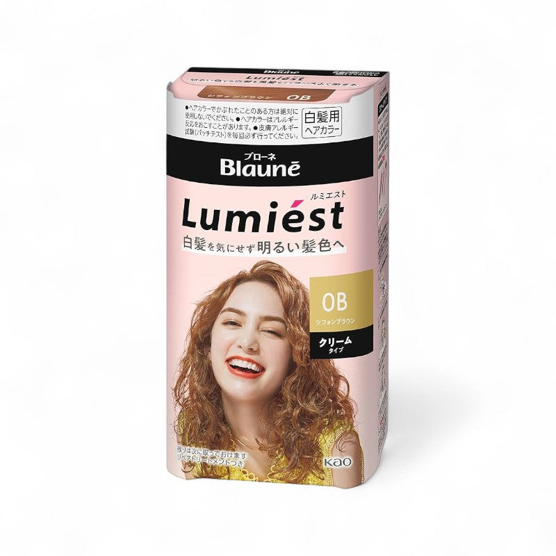 Kao Blaune Lumiest Hair Color 0B Chiffon Brown