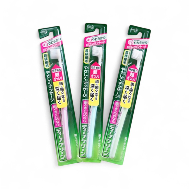 Kao Deep Clean Compact Toothbrush 1 pc - Random Color - Normal