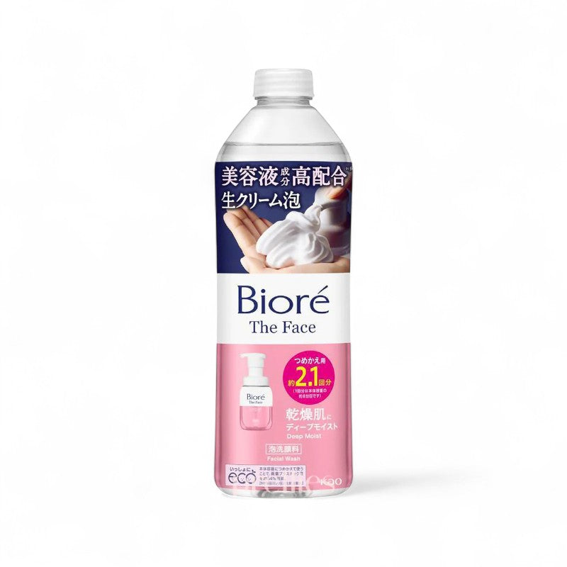 Kao Biore The Face Foam Facial Cleanser Deep Moist 340ml Refill