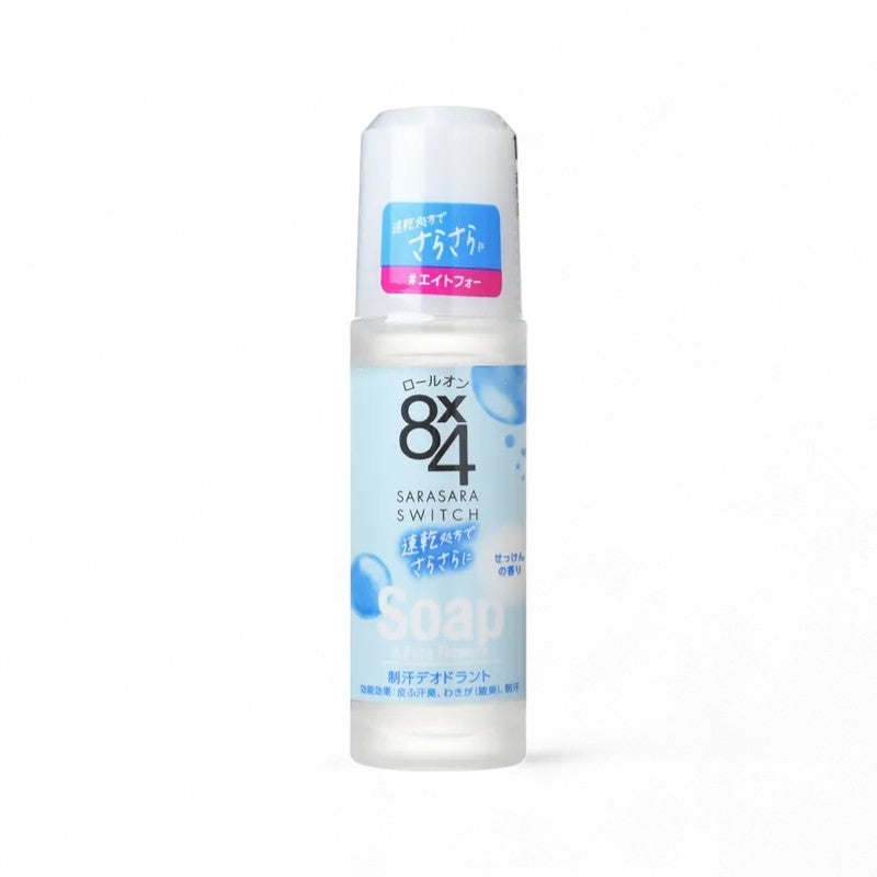 Kao 8 x 4 Aroma Switch Antiperspirant Roll On Soap Pure Flower 45ml
