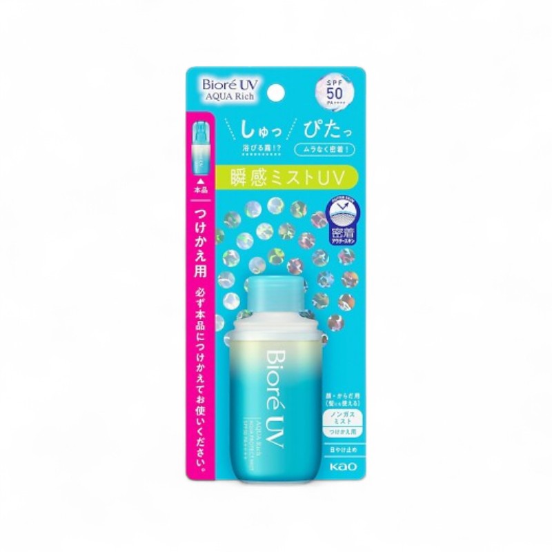 Kao Biore UV Aqua Rich Aqua Protect Mist SPF 50 PA++++ 60ml Refill